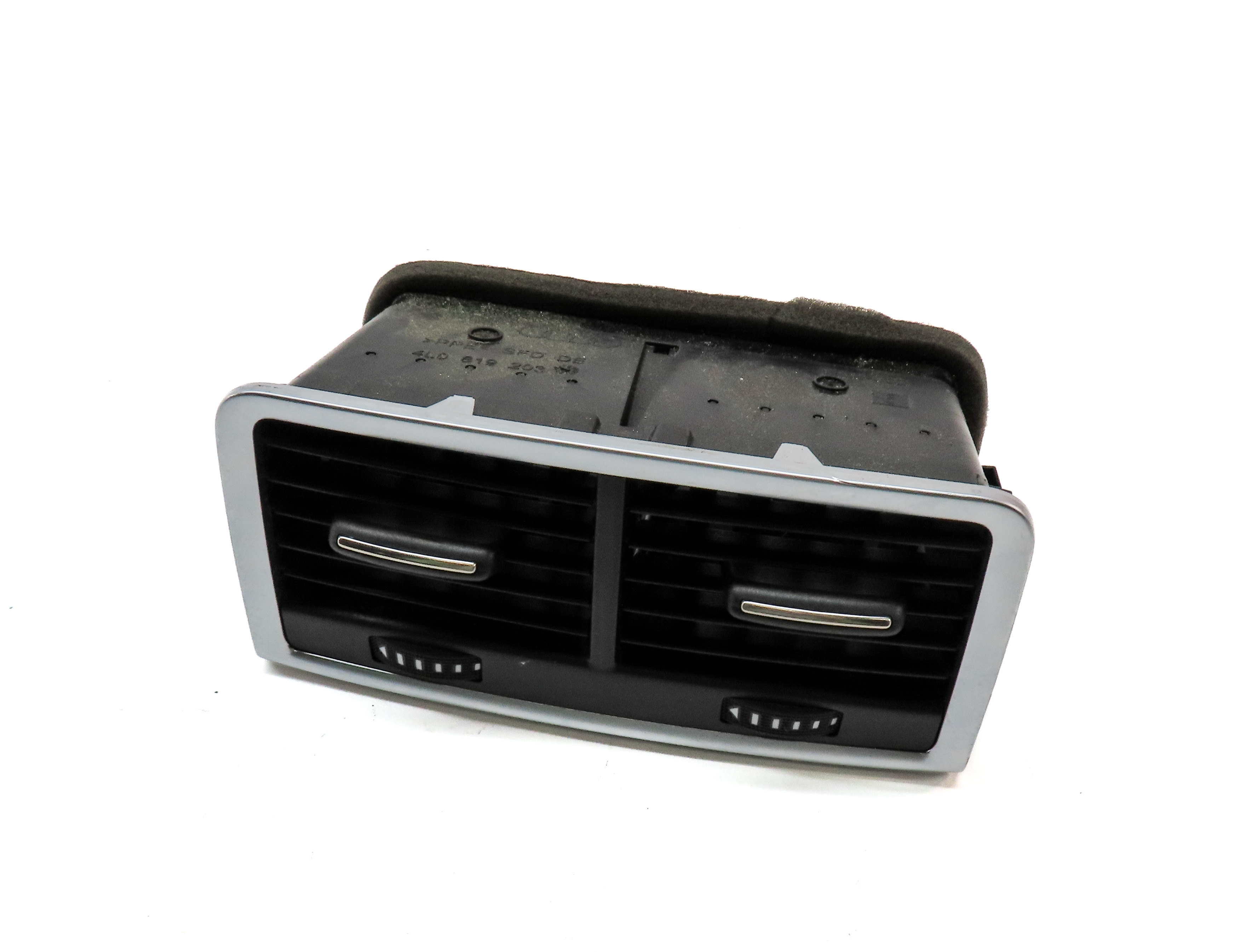 15 AUDI Q7 PRESTIGE (4L) REAR CENTER CONSOLE HEAT AIR AC HVAC DUAL VENT (Black) — exact item pictured